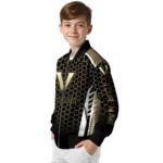 customized vanderbilt commodores hexagon grid black bomber jacket best selling