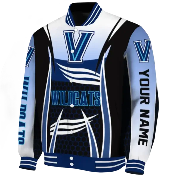 customized villanova wildcats mesh effect navy black varsity jacket best selling.webp