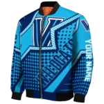 customized villanova wildcats star burst navy bomber jacket best selling