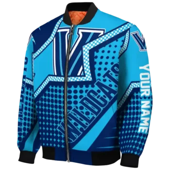 customized villanova wildcats star burst navy bomber jacket best selling