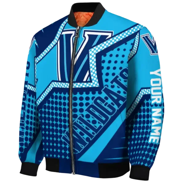 customized villanova wildcats star burst navy bomber jacket best selling