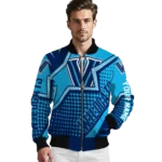 customized villanova wildcats star burst navy bomber jacket best selling