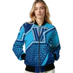 customized villanova wildcats star burst navy bomber jacket best selling