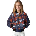 customized virginia cavaliers pyramid shapes blue bomber jacket best selling