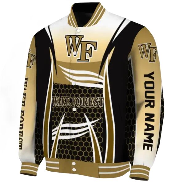 customized wake forest demon deacons mesh effect gold black varsity jacket best selling.webp