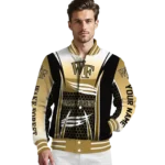 customized wake forest demon deacons mesh effect gold black varsity jacket best selling.webp