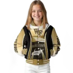 customized wake forest demon deacons mesh effect gold black varsity jacket best selling.webp