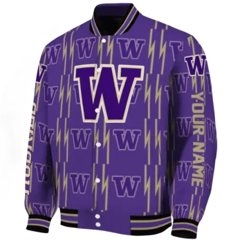 customized washington huskies bolt stripe purple varsity jacket best selling.webp