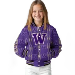 customized washington huskies bolt stripe purple varsity jacket best selling.webp
