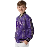 customized washington huskies bolt stripe purple varsity jacket best selling.webp