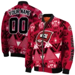 customized western kentucky hilltoppers pyramid shapes red bomber jacket best selling