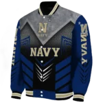 navy midshipmen arrow layer blue black varsity jacket best selling.webp