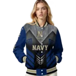 navy midshipmen arrow layer blue black varsity jacket best selling.webp