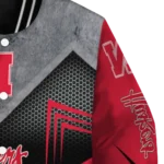 nebraska cornhuskers arrow layer red black varsity jacket best selling.webp