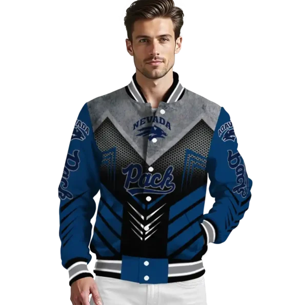 nevada wolf pack arrow layer blue black varsity jacket high quality.webp