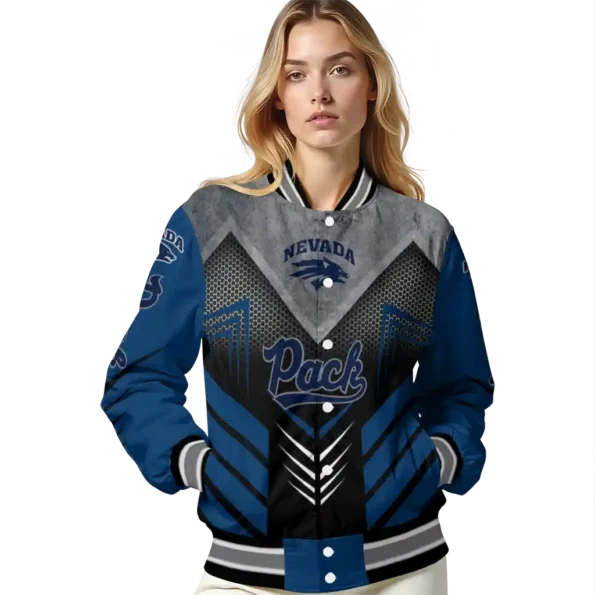 nevada wolf pack arrow layer blue black varsity jacket latest model.webp