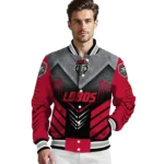 new mexico lobos arrow layer red black varsity jacket best selling.webp