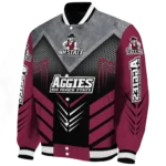 new mexico state aggies arrow layer crimson black varsity jacket best selling.webp
