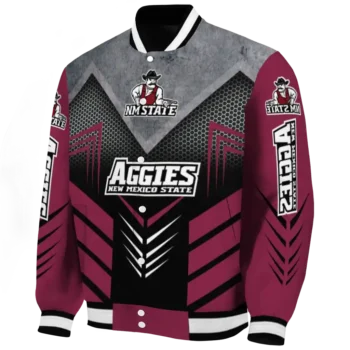 new mexico state aggies arrow layer crimson black varsity jacket best selling.webp