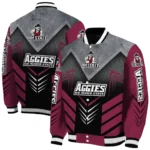 new mexico state aggies arrow layer crimson black varsity jacket best selling.webp