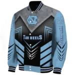 north carolina tar heels arrow layer light blue black varsity jacket best selling.webp