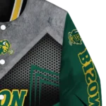 north dakota state bison arrow layer green black varsity jacket best selling.webp