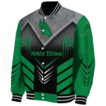 north texas mean green arrow layer green black varsity jacket best selling.webp