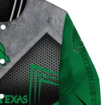 north texas mean green arrow layer green black varsity jacket best selling.webp