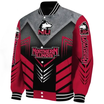 northern illinois huskies arrow layer red black varsity jacket best selling.webp
