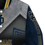 notre dame fighting irish arrow layer navy black varsity jacket best selling.webp