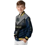 notre dame fighting irish arrow layer navy black varsity jacket best selling.webp