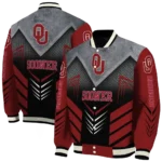 oklahoma sooners arrow layer crimson black varsity jacket best selling.webp
