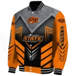 oklahoma state cowboys arrow layer orange black varsity jacket best selling.webp