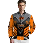 oklahoma state cowboys arrow layer orange black varsity jacket best selling.webp