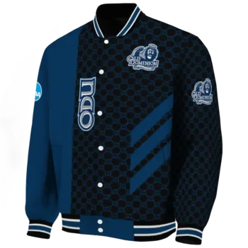 old dominion monarchs triple side stripes blue black varsity jacket best selling.webp
