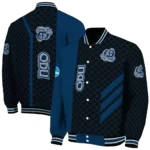 old dominion monarchs triple side stripes blue black varsity jacket best selling.webp