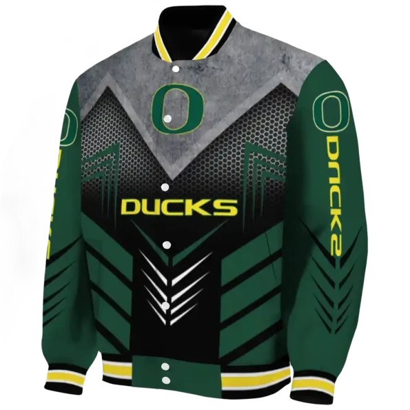 oregon ducks arrow layer green black varsity jacket best selling.webp
