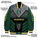 oregon ducks arrow layer green black varsity jacket best selling.webp