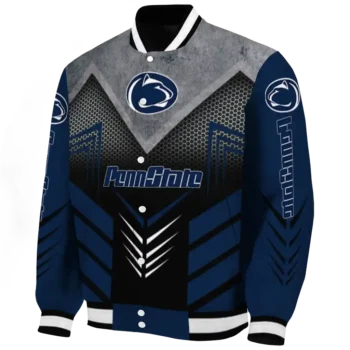 penn state nittany lions arrow layer blue black varsity jacket best selling.webp