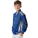 personalized air force falcons hexagon grid blue varsity jacket best selling.webp