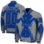 personalized air force falcons spider mark blue grey varsity jacket best selling.webp