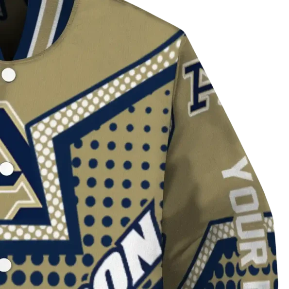 personalized akron zips star burst blue varsity jacket premium grade.webp