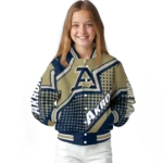 personalized akron zips star burst blue varsity jacket best selling.webp