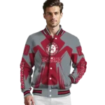 personalized alabama crimson tide spider mark crimson gray varsity jacket best selling.webp