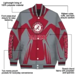 personalized alabama crimson tide spider mark crimson gray varsity jacket best selling.webp