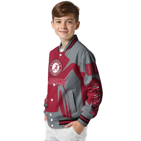 personalized alabama crimson tide spider mark crimson gray varsity jacket trendy.webp