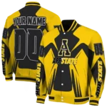 personalized appalachian state mountaineers spider mark black gold varsity jacket best selling.webp