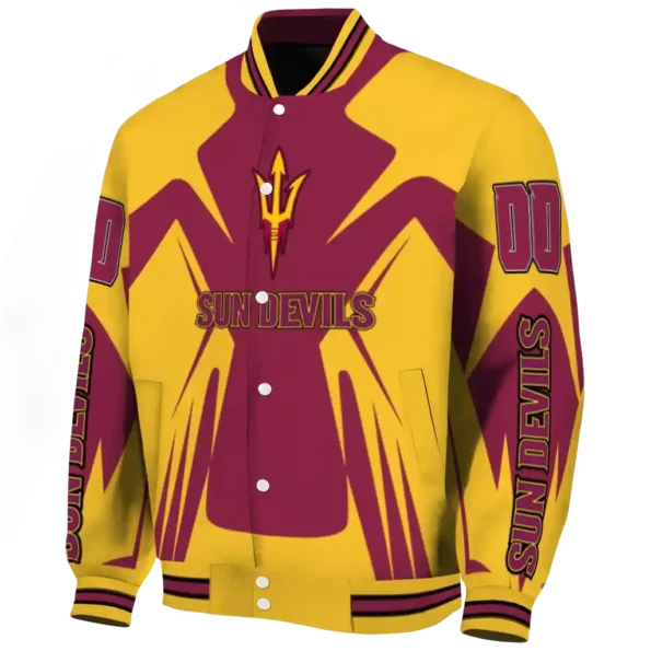 personalized arizona state sun devils spider mark maroon gold varsity jacket best selling.webp