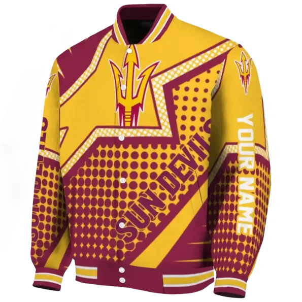 personalized arizona state sun devils star burst maroon varsity jacket best selling.webp