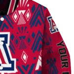 personalized arizona wildcats pyramid shapes red varsity jacket best selling.webp